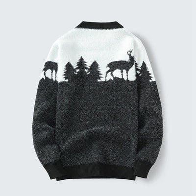 Suéter Pullover Hombre Cuello Redondo Jacquard - Image 3