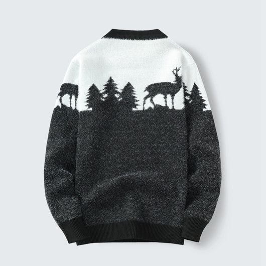 Suéter Pullover Hombre Cuello Redondo Jacquard - Image 3
