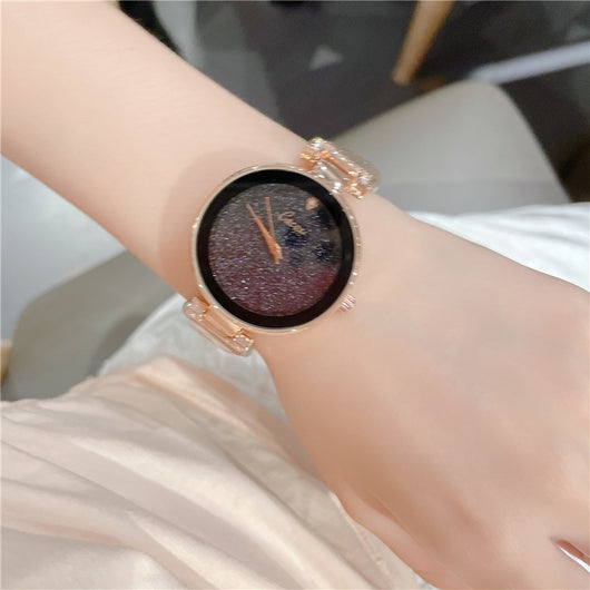 Reloj de Cuarzo Resistente al Agua con Malla Cielo Estrellado - Image 14