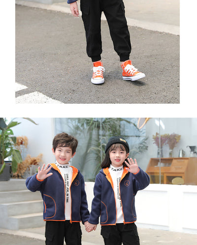 Conjunto Infantil Cardigan Polar con Capucha - Image 27