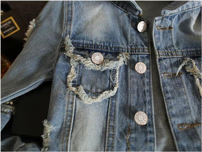 Chaqueta de Mezclilla para Niñas Estilo Clásico Primavera-Otoño - Image 18