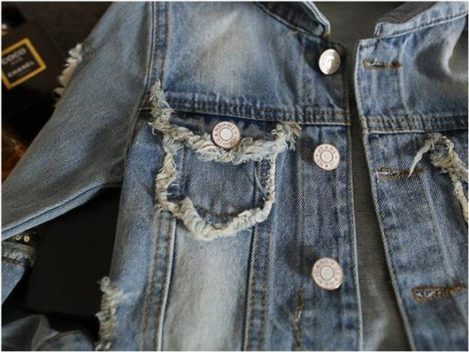 Chaqueta de Mezclilla para Niñas Estilo Clásico Primavera-Otoño - Image 18