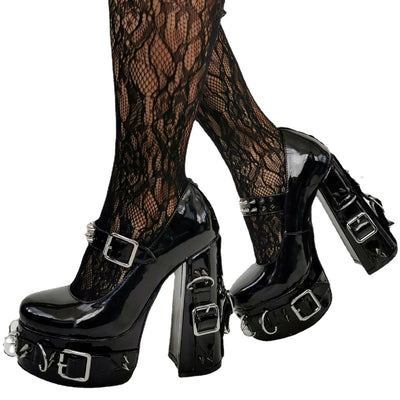 Botas Góticas Y2K Plataforma Alta con Tacón Grueso - Tallas Grandes - Image 5