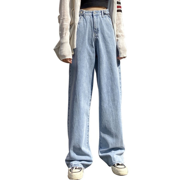 Pantalones de pierna recta con drapeado para limpieza