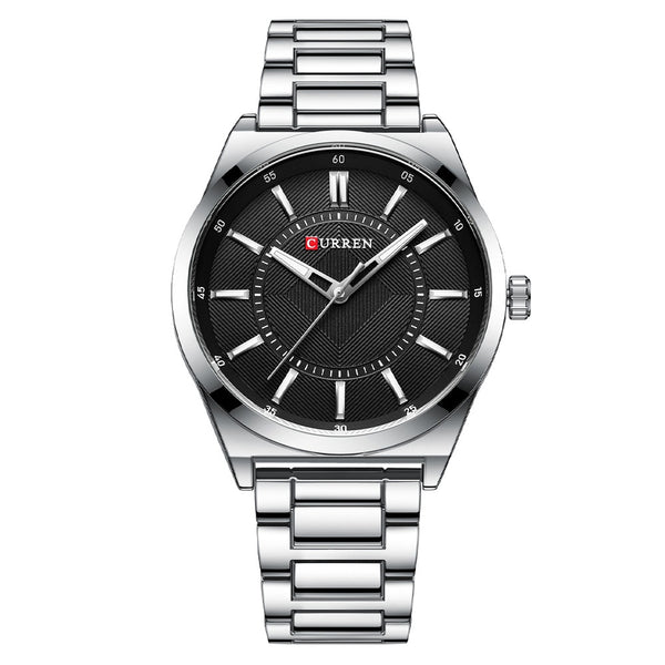 Reloj Empresarial Impermeable para Hombre con Cierre de Barra