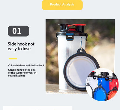 Comedero Portátil Plegable para Perros con Bebedero Colgante - Image 19