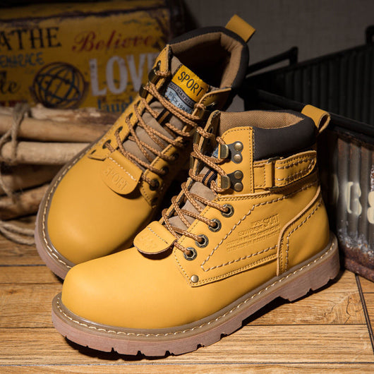 Botas de Invierno Estilo Británico con Forro Cálido - Diseño Coreano Trendy