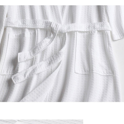 Pijama de Pareja en Tela Waffle - Bata Cómoda para Él y Ella - Image 26