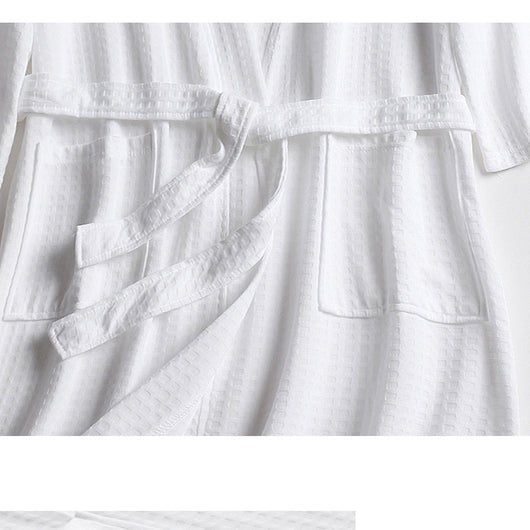 Pijama de Pareja en Tela Waffle - Bata Cómoda para Él y Ella - Image 26