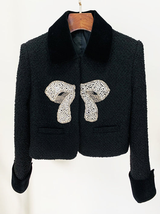 Abrigo de Invierno con Moño y Detalles Perlados - Image 20