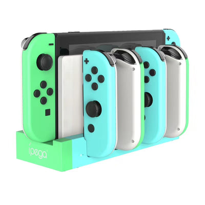 Red and black ípega charging dock for Nintendo Switch Joy-Cons, designed to charge multiple controllers. - Image 30