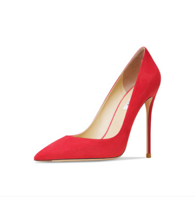 Tacones Altos de Gamuza Verde Oscuro para Mujer - Image 23