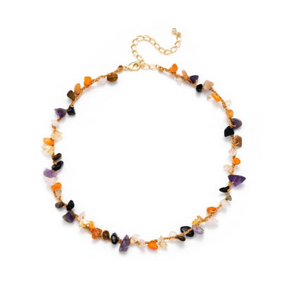 Collar de Piedra de Playa y Cuerda de Cáñamo Tejida a Mano - Image 11
