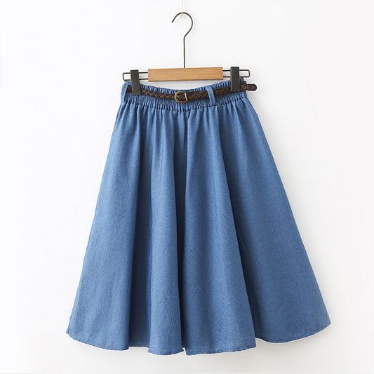 Falda Vaquera Midi para Mujer - Image 2