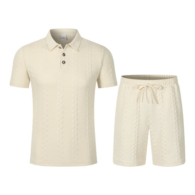 Conjunto Deportivo Masculino con Cuello de Solapa y Shorts - Image 19