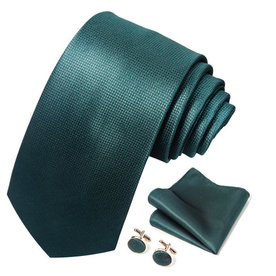 Conjunto Completo de Accesorios Ejecutivos: Corbata, Pañuelo y Gemelos Formales - Image 67