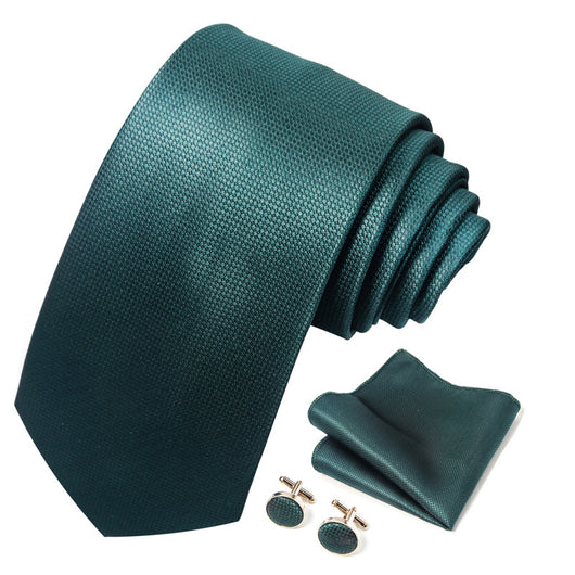 Conjunto Completo de Accesorios Ejecutivos: Corbata, Pañuelo y Gemelos Formales - Image 67
