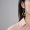 Aretes de Plata S925 Diseño Flor de Lis Semi-Floral para Mujer