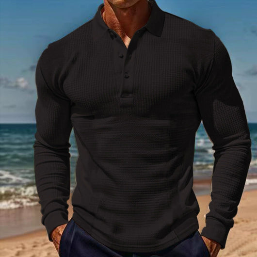 Camisa Casual de Vacaciones con Solapa y Manga Larga - Image 13
