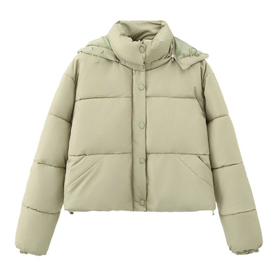 Chaqueta de Algodón Suelta Casual Color Puro - Image 5