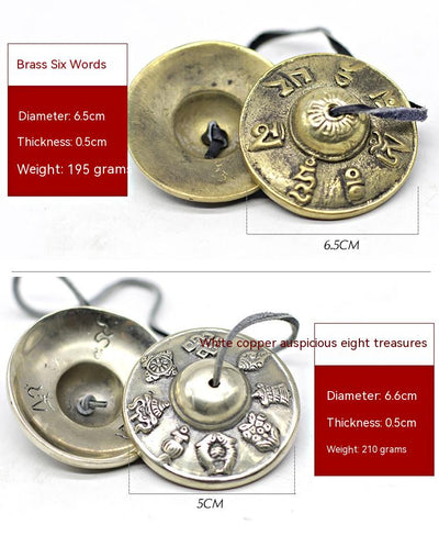 Campana Tibetana de Cobre Puro Artesanal con Clip - Instrumento de Percusión Nepal - Image 18