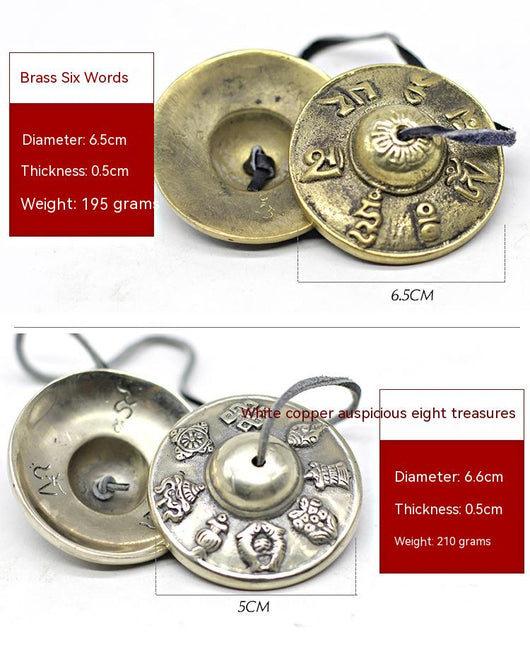 Campana Tibetana de Cobre Puro Artesanal con Clip - Instrumento de Percusión Nepal - Image 18