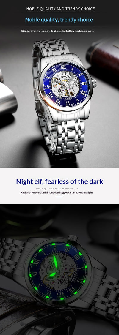 Reloj Mecánico Automático Minimalista Impermeable Luminoso para Hombre - Image 12