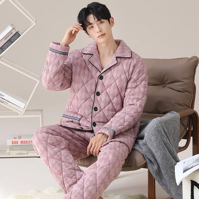 Pijama Acolchado de Tres Capas para Otoño e Invierno - Image 4
