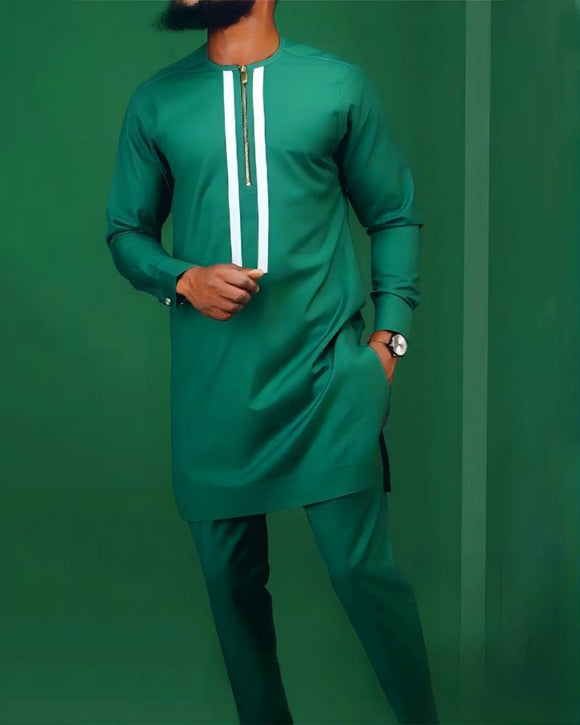 Traje Africano Elegante para Hombre - Conjunto Digital de 2 Piezas