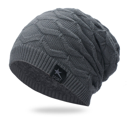Gorro Tejido Impermeable con Forro de Terciopelo - Color Sólido - Image 9