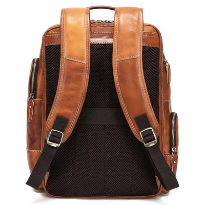 Mochila de Cuero con Cierre para Negocios y Uso Diario - Image 5