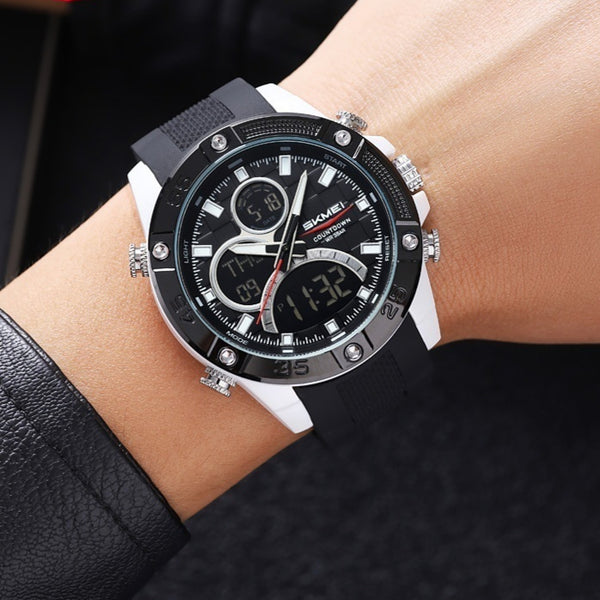 Reloj Digital Multifuncional Resistente al Agua para Hombre