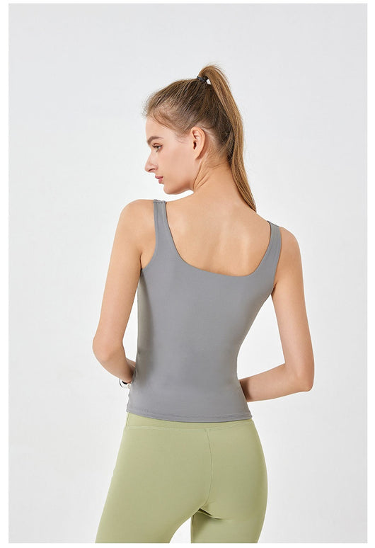 Chaleco Deportivo Sin Mangas Cuello U - Doble Capa Suave como Nube - Image 17