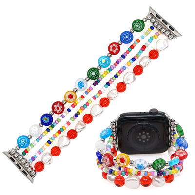 Correa de Reloj con Perlas de Vidrio y Cerámica Suave - Image 3