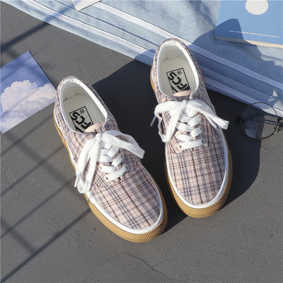 Zapatillas Harajuku Lona Tartán Pata de Gallo - Image 13