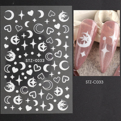 Pegatinas de Uñas Adhesivas Estilo Francés en Oro y Plata - Image 3