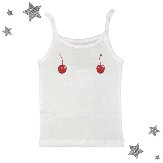 Camiseta Niña Estampado Cereza Sin Mangas Estilo Urbano - Image 13