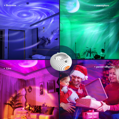 Proyector Aurora Boreal con Luz de Vía Láctea y Ruido Blanco - Image 2