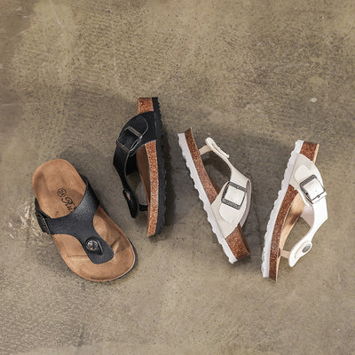 Sandalias de Corcho para Niños Primavera Verano - Zapatos Boken Antideslizantes Trendy - Image 4
