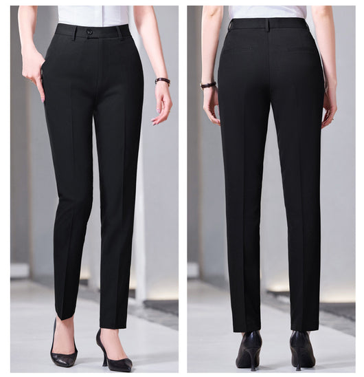 Pantalones Formales de Talle Alto con Drapeado Favorecedora - Image 16