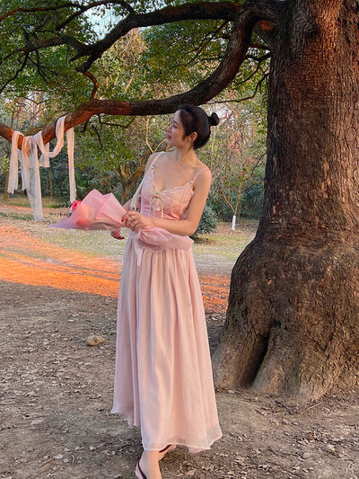 Vestido Retro Francés Midi con Tirantes para Mujer - Image 12