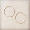 **Large Stainless Steel Hoop Earrings 18K Gold Plating 219c