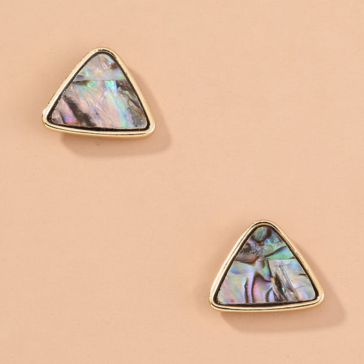 Aretes Triangulares de Concha Abalone Natural - Image 8