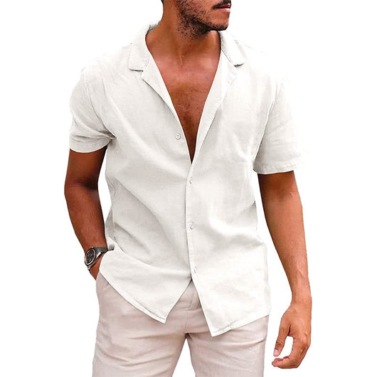 Camisa Casual de Playa para Hombre - Manga Corta Botones - Image 6