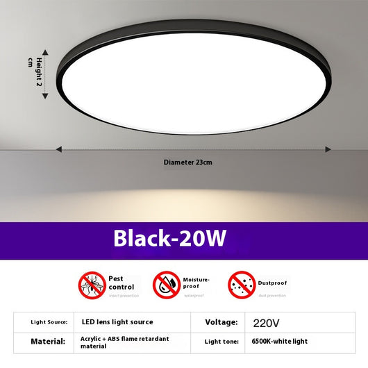 Lámpara de Techo LED Ultrafina Redonda para Sala - Image 6