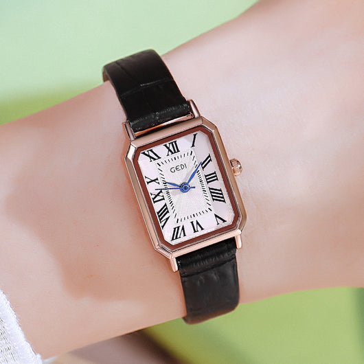 Reloj Cuadrado Retro Impermeable Versátil para Mujer - Image 5