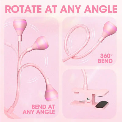 Lámpara UV de Cuello Flexible con Pinza para Uñas de Gel y Pegamento - Image 3