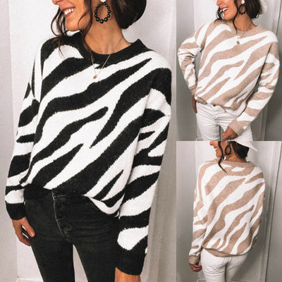 Suéter de Punto a Rayas con Costuras Reforzadas - Image 8