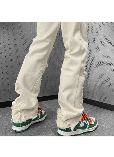 Pantalones Vaqueros Rotos Slim Bootcut para Hombre - Image 23