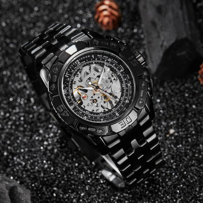 Reloj Automático de Lujo en Acero Inoxidable con Movimiento Visible - Image 4